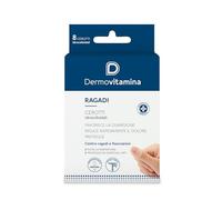 Dermovitamina - Ragadi Cerotti - Confezione da 8 Patch - Per Fissurazioni | Cerotti Ritagliabili - Sollievo Immediato - Favoriscono la Guarigione e Proteggono dagli Urti - Resistenti all'Acqua