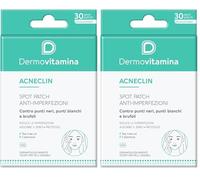 Dermovitamina Spot Patch Anti-imperfezioni - Acneclin - Patch Brufoli - Pimple Patch - Trattamento Localizzato Acne, Brufolo e Punti Neri - Riduce le imperfezioni - Assorbe il Sebo - 30 pezzi