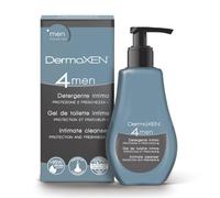 Dermoxen Detergente Intimo Uomo Antibatterico Delicato. Sapone Intimo Uomo Antiodore con Mentolo Deodorante e Fibre Prebiotiche. Uso Quotidiano, Ph Fisiologico. Igiene Intima Maschile.125ml
