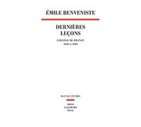 Dernières leçons: Collège de France 1968 et 1969