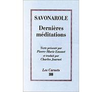 Dernières méditations: Méditation sur le psaume 30...