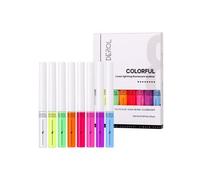 DEROL - Linear Lightning Colorful 8-color Fluorescent Eyeliner #Set - 8pcs