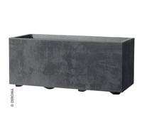 Deroma FIORIERA DA ESTERNO MILLENIUM RETTANGOLARE IN RESINA COLORE ANTRACITE, 99X37X39 CM