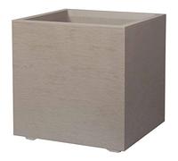 DEROMA Gravity Colore Sandstone(Cemento)-Vaso Cubo Misura 39x39x39h Venduto da Egarden.Store