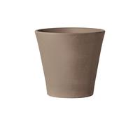 Deroma Moka garden vaso cono in terracotta grafite Ø 36 CM - H 32,9 CM