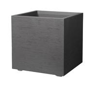 Deroma Vaso cubo Millennium Colore Carbone-Vaso fioriera Misura 25x25x25