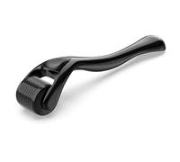 Deropty Derma Roller 540 per capelli, viso, pelle e barba (0,25 mm), manico nero + rullo viola