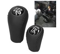 Deror Pomello del cambio manuale a 5 marce adatto per 4Runner/Hilux/Land Cruiser Prado 33504-20120-C0(B (nero))