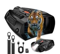 Derosko Visore Notturno, Display HD Da 4" Binocolo Visione Notturna 4K, Zoom Digitale 10X Visione Notturna 800M, 5000mAh Binocolo Visore Notturno a Infrarossi Da 5 W Per Il Campeggio, Caccia