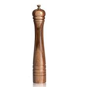 DeroTeno Macina pepe, Macinapepe, Macinino in Acciaio inossidabile dura e regolabile, Legno di acacia, Altezza 30 cm