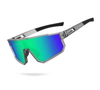 Derowern Occhiali da sole da baseball per ragazzi, occhiali da sole polarizzati sportivi, protezione UV400, per ragazzi e ragazze, softball ciclismo, Montatura Gialla Lenti Rosse…