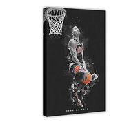 Derrick Rose Poster su tela decorazione per camera da letto, paesaggio sportivo, ufficio, camera da letto, regalo, 20 x 30 cm