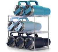 Dersyer Organizer impilabile per bottiglie d'acqua Stanley da 1,18 l, porta bottiglia d'acqua per tazza grande altri, organizer per bicchieri per armadio, portabottiglie d'acqua, portabottiglie per