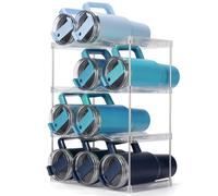 Dersyer Organizer impilabile per bottiglie d'acqua Stanley da 1,18 l, porta bottiglia d'acqua per tazza grande altri, organizer per bicchieri per armadio, portabottiglie d'acqua, portabottiglie per