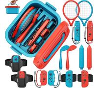 Deruitu Set di accessori sportivi 15 in 1 per Nintendo Switch/ giochi OLED, kit di accessori per giochi sportivi Switch, set di accessori per giochi Family Party Pack per giochi sportivi Switch OLED