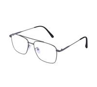 Dervin Occhiali blu bloccanti luce blu abbaglianti quadrati retrò protezione dai raggi UV da computer/tablet/computer portatile/telefono cellulare, grigio., m