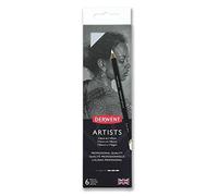 Derwent 2302342 dell' artista matita Tin con temperamatite - nero/bianco, 6 Pe