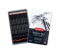 Derwent 9B H Graphic Sketch Matita morbida in grafite, 12 pezzi, Qualità profess