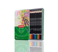 Derwent Academy Set di 12 Matite Colorate Sfumabili in Custodia di Metallo, Adatte a Colorare, Disegnare ed Illustrare