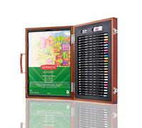 Derwent Academy Trend Colour Confezione Regalo in Legno da 35 Pezzi, con Matite Colorate, Pastelli ed altri Accessori Adatti per Disegnare e Realizzare Opere d'Arte o di Artigianato