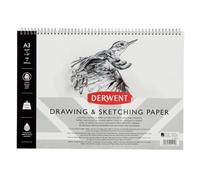Derwent Album da Disegno con Copertina Rigida in Formato A3 da 30 Fogli di Carta senza Acidi, Dorso Rilegato, Orientamento Verticale, ottimale per i Ritratti, Qualità Professionale