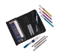 Derwent Astuccio in Tela per Artisti, Può contenere Matite, Tavolozze di Colori