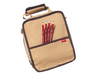 Derwent Carry-All Borsa in Tela, Capacità di 132 Matite più Accessori e Spazio per Blocco Schizzi, Manici e Tracolla Staccabile