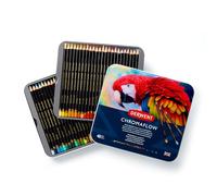 Derwent Chromaflow Set di 48 Matite con Corpo Rotondo da 3,5 mm, Nucleo Cremoso e Sfumabile, Adatto per Disegnare, Colorare e Stratificare