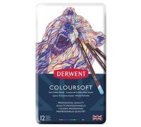 Derwent Coloursoft Matite Colorate in Scatola di Metallo (Confezione da 12)