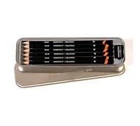 Derwent Graphic Matite di Grafite in Scatola di Metallo con Temperamatite (Confe