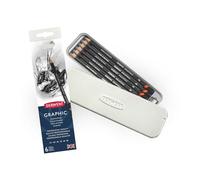Derwent Graphic Grafite Disegno Matite Teglia Set 6pc (2H - 8B)