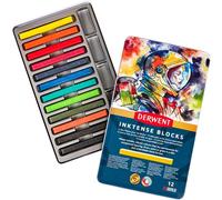 Derwent Inktense Artisti Idrosolubile Inchiostro Blocchi 12 Teglia