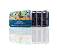 Derwent Inktense Scatola in Metallo da 100 Matite Acquerellabili Permanenti con Anima da 4 mm, Solubili in Acqua, Adatte per Colorare e Dipingere, 2306130