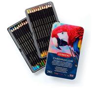 Esselte Derwent Chromaflow Set di 24 Matite con Corpo Rotondo da 3,5 mm, Nucleo Cremoso e Sfumabile, Adatto per Disegnare, Colorare e Stratificare, 2305857 - multicolore 2305857