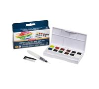 Derwent Inktense Colori Palette #2, Set da 12, formato mezza tavolozza, solubili in acqua, adatti per pittura e artigianato su carta e tessuto, qualità professionale, formato da viaggio, 2306244