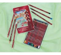 Derwent Pastel Pencils Cedar Wood Assorted Colours Ref 32991 [Pack 12] by Derwent