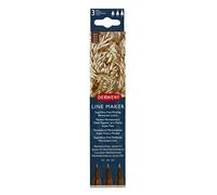Derwent Pennarelli Seppia Line Maker, Set da 3, Punta Fine, Pennino Assortite, Inchiostro a Seccatura Rapida, Adatti per Schizzo, Scrittura, Illustrazione e Colorazione, Qualità Professionale, 2305561