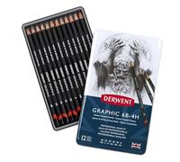 Derwent Set di 12 matite grafiche con durezza 6B-4H, grafite di qualità professionale per artisti principianti e professionisti, adatto a schizzi, disegni, ombreggiature, bozzetti e illustrazioni