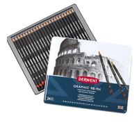 Derwent Set di 24 matite grafiche con gradi da 9H a 13B, grafite di qualità professionale per artisti principianti e professionisti, adatto a schizzi, disegni, ombreggiature, bozzetti e illustrazioni