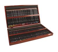 Derwent Studio Set di 72 Matite Colorate per Disegnare e Colorare, Ideali per Illustrazioni e Rifinire i Dettagli, Astuccio in Legno Incluso, Qualità Professionale