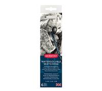 Derwent Watersoluble Set Di 6 Matite Acquerellabili, 2 X Hb, 2 X 4B, 2 X 8B, 1 X Temperino E 1 X Astuccio In Metallo, Ottimale Per Schizzi, Qualità Professionale, Grafite, Set da 8 pezzi