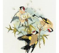 Derwentwater Cardi Goldfinches e kit per ricamo a punto croce