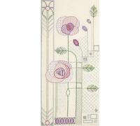Derwentwater MKP8 Designs Mackintosh - Kit per punto croce, motivo: rosa serale, multicolore, multicolore