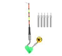 Derwrtup Allarme di pesce | Indicatore elettronico di abbondanza con luce notturna, indicatore di abboccamento per pesca stazionaria - per barche, stagno, fiume, kayak, pontone, pesce gatto,