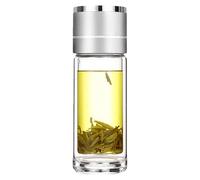 Derwrtup Bottiglia d'acqua in | Bottiglia di con separatore per tè in auto | Tazza termica riutilizzabile a prova di perdite, resistente al calore per guida, escursioni, campeggio