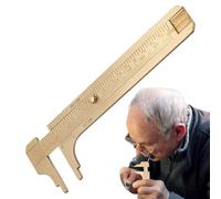 Derwrtup Calibro a corsoio in , calibro tascabile in , strumento di misurazione a doppia , righello a calibro, misuratore preciso per misurare il filo di perle