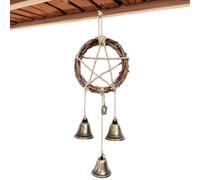 Derwrtup Campane sospese per porta, campanella a boho da appendere, stile, realizzato a mano, spirituale, campanella a estetica, per pomello della porta