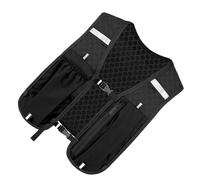 Derwrtup Cintura idratante per corridori, zaino da corsa con più tasche, tasca pettorale elastica stabile per trail running, escursionismo, arrampicata, jogging, maratona, campeggio