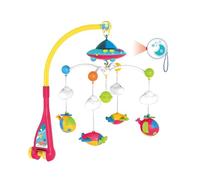 Derwrtup Crib per bambini, giocattolo per cuccioli | Funzione proiettore di luci per bambini giocattolo da letto musical remoto con telecomando - Accessori per bambini, arredamento per la scuola