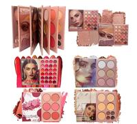 Derwrtup Palette Per Trucco A Libro | A Lunga Durata Portatile Multicolore - Palette Ombretti Colorati Per Contorno | Per Uso Quotidiano Feste Appuntamenti Scatti Fotografici Matrimonio Natale